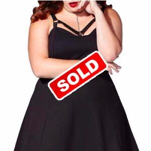 MBLM by Tess Holiday Skater Dress- Black